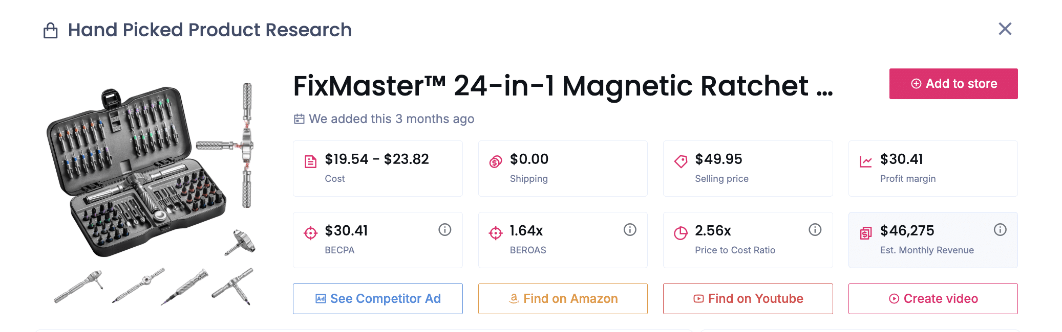 Fix Master 24-in-1 Magnetic Ratchet Set